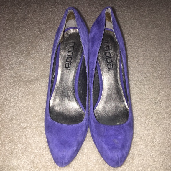 Moda Spana Shoes - HEELS- women’s pump- blue suede- great condition